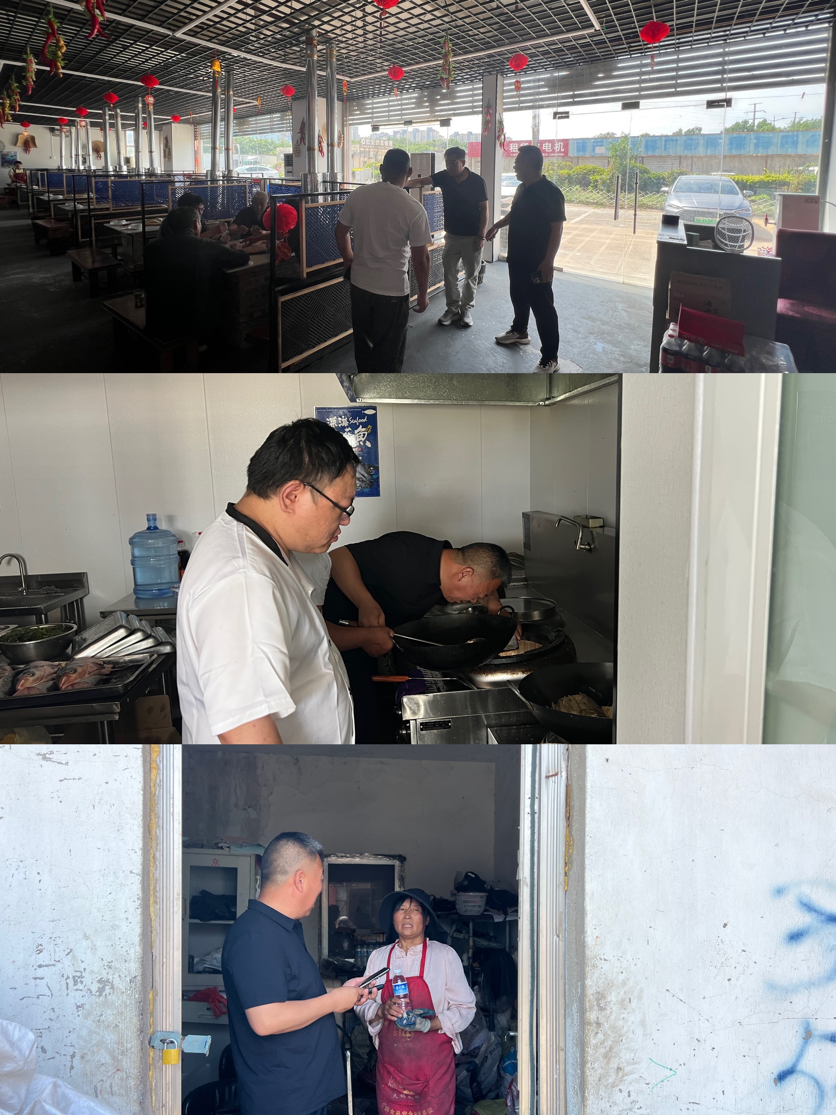 興圩社區(qū)檢查再生資源和新開業(yè)餐飲店經(jīng)營情況.jpg